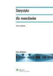 Okładka książki statystyka dla menedżerów Anna Bielecka