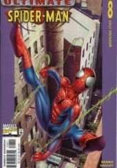 Okładka książki Ultimate Spider-Man #8 - Learning Curve (Part I): Working Stiff Mark Bagley, Brian Michael Bendis, Art Thibert