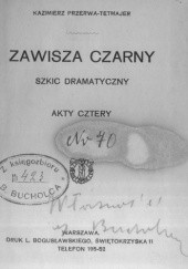 Okładka książki Zawisza Czarny Kazimierz Przerwa-Tetmajer