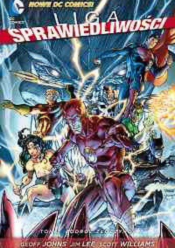 Okładki książek z cyklu Liga Sprawiedliwości (Nowe DC Comics)
