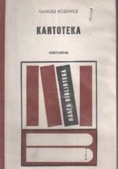 Okładka książki Kartoteka Tadeusz Różewicz