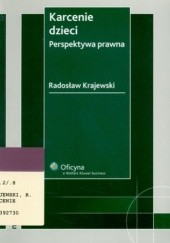 Okładka książki Karcenie dzieci. Perspektywa prawna Radosław Krajewski