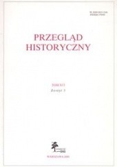 Okładka książki Przegląd Historyczny rok 2000 nr 3 Tom XCI Andrzej Wyrobisz