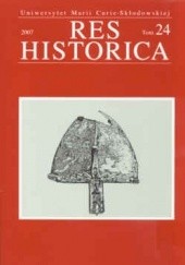 Okładka książki Res Historica. Tom 24 Henryk Gmiterek, Redakcja pisma Res Historica