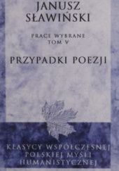 Okładka książki Przypadki poezji Janusz Sławiński