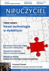 Okładka książki N@uczyciel. Magazyn dla nauczycieli z pasją, nr 1/2012 Redakcja magazynu N@uczyciel