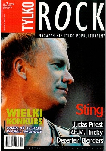 Okładka książki Tylko Rock, nr 7 (119)/2001 Redakcja magazynu Teraz Rock