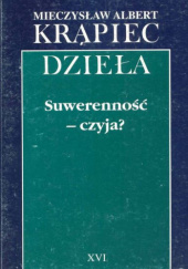 Okładka książki Suwerenność - czyja? Mieczysław Albert Krąpiec OP