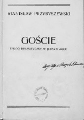 Okładka książki Goście Stanisław Przybyszewski
