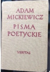 Okładka książki Pisma Poetyckie Adam Mickiewicz