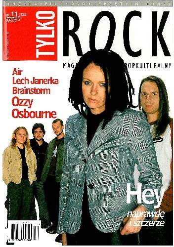 Okładka książki Tylko Rock, nr 11 (123)/2001 Redakcja magazynu Teraz Rock