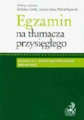 Okładka książki Egzamin na tłumacza przysięgłego Bolesław Cieślik, Liwiusz Laska, Michał Rojewski