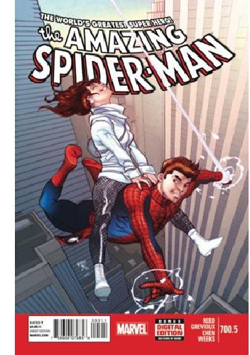 Okładka książki Amazing Spider-Man Vol 1 700.5 - Save The Universe Sean Chen, Kevin Grevioux, Brian Reed, Lee Weeks