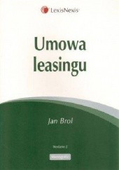 Okładka książki Umowa leasingu Jan Brol