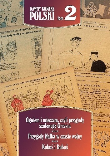 Okładki książek z cyklu Dawny komiks polski