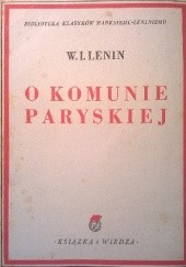 Okładka książki O Komunie Paryskiej Włodzimierz Lenin
