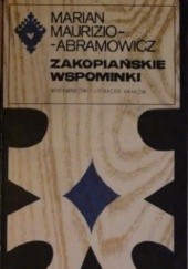 Okładka książki Zakopiańskie wspominki Marian Maruzo-Abramowicz