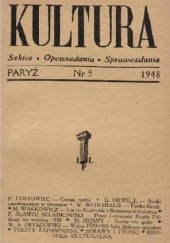 Okładka książki Kultura, nr 5 / 1948 Redakcja pisma Kultura