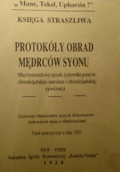 Okładka książki Protokóły obrad mędrców Syonu 