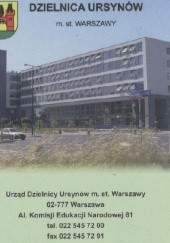Okładka książki Dzielnica Ursynów m. st. Warszawy praca zbiorowa