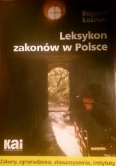 Okładka książki Leksykon zakonów w Polsce Bogumił Łoziński