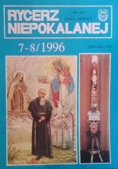 Okładka książki Rycerz Niepokalanej, lipiec-sierpień 1996 redakcja Rycerza Niepokalanej