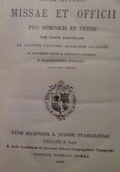 Okładka książki Liber usualis missae et officii praca zbiorowa