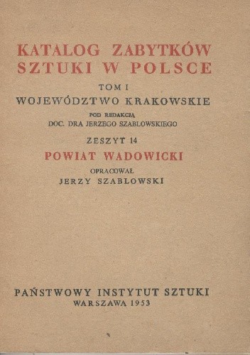 Okładki książek z serii Katalog Zabytków Sztuki w Polsce