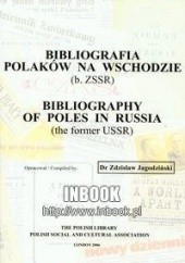 Okładka książki Bibliografia polaków na wschodzie - Jagodziński zdzisław Zdzisław Jagodziński