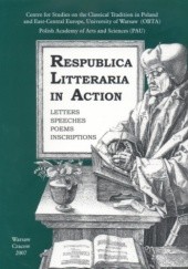 Okładka książki Respublica Litteraria in Action Part V Vol.1 A. Skolimowska