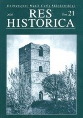 Okładka książki Res Historica tom 21 Henryk Gmiterek, Redakcja pisma Res Historica