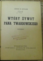 Okładka książki Wtóry żywot pana Twardowskiego Adolf H. Szyller