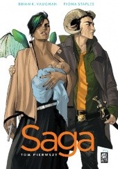Okładka książki Saga. Tom Pierwszy Fiona Staples, Brian K. Vaughan