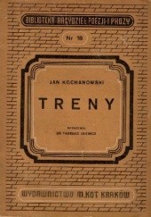 Okładka książki Treny Jan Kochanowski