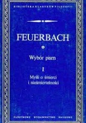 Okładka książki Myśli o śmierci i nieśmiertelności Ludwig Andreas Feuerbach
