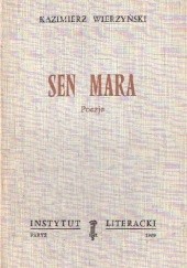 Okładka książki Sen mara. Poezje Kazimierz Wierzyński