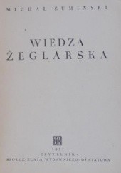 Okładka książki Wiedza żeglarska Michał Sumiński