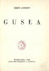 Okładka książki Gusła Jerzy Liebert