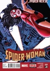 Okładka książki Spider-Woman Vol 5 #2 Morry Hollowell, Dennis Hopeless, Greg Land