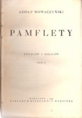 Okładka książki Pamflety