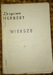 Okładka książki Wiersze Zbigniew Herbert