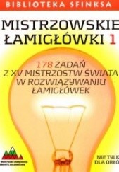Okładka książki Mistrzowskie łamigłówki 1 Jacek Szczap