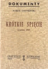 Okładka książki Krótkie spięcie (marzec 1968) Jakub Karpiński