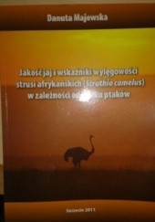 Okładka książki Jakość jaj i wskaźniki wylęgowości strusi afrykańskich w zależności od wieku ptaków Danuta Majewska