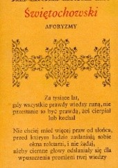 Okładka książki Aforyzmy Aleksander Świętochowski