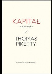 Okładka książki Kapitał w XXI wieku Thomas Piketty