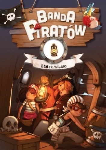 Okładki książek z serii Banda Piratów