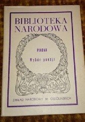 Okładka książki Wybór poezji Pindar