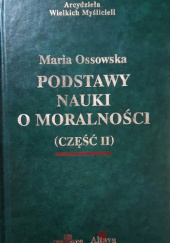 Okładka książki Podstawy nauki o moralności (część 2) Maria Ossowska