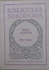 Okładka książki Wybór poezji Michaił Lermontow